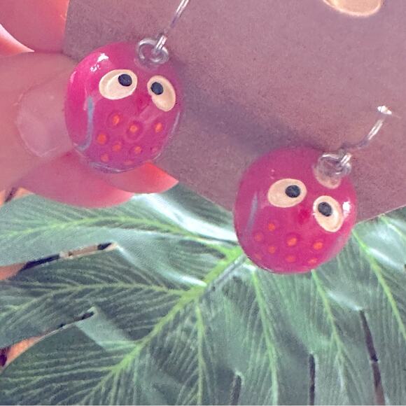 BOGO FREE WOODEN OWL EARRINGS - Picture 1 of 5